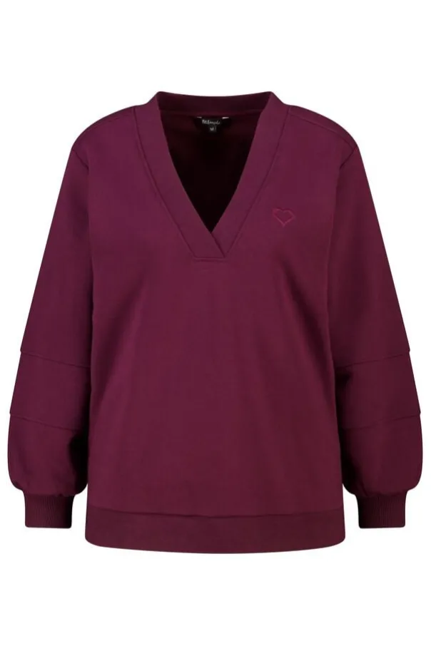 Sweater met v-hals