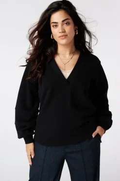 Sweater met v-hals