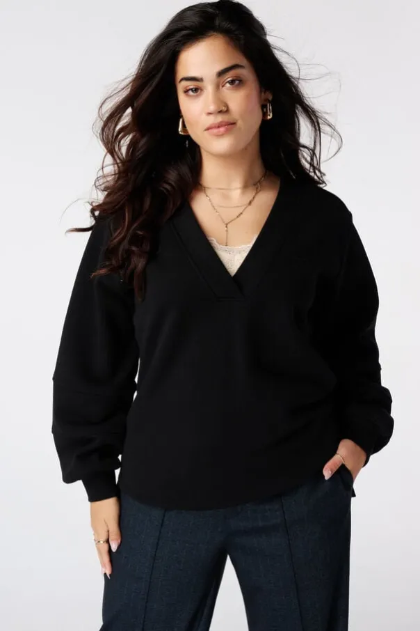 Sweater met v-hals