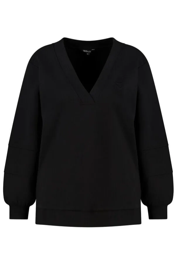 Sweater met v-hals