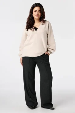 Sweater met v-hals