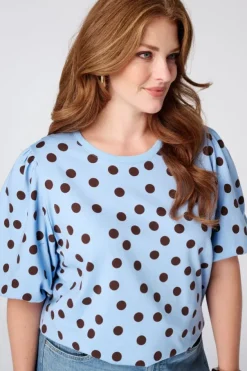 Sweat top met polka dot