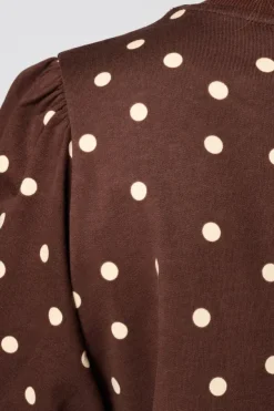 Sweat top met polka dot