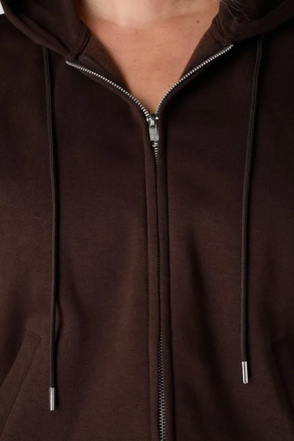 Sweat vest met capuchon