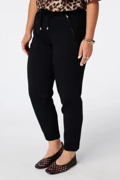 Tapered broek met elastische taille
