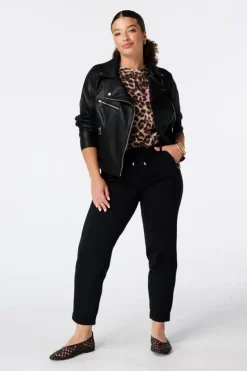 Tapered broek met elastische taille
