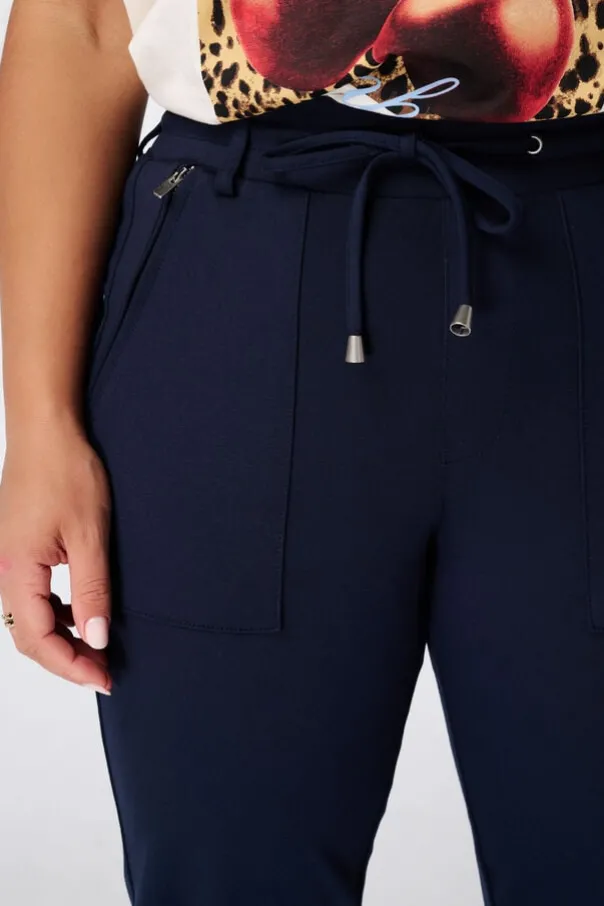 Tapered broek met elastische taille
