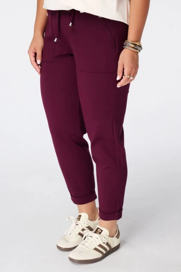 Tapered broek met elastische taille