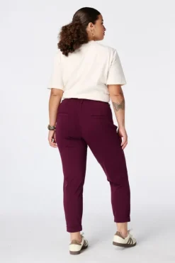 Tapered broek met elastische taille