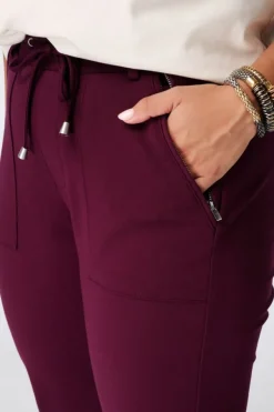 Tapered broek met elastische taille