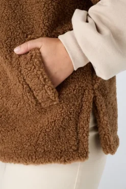 Teddy jasje met korte mouwen