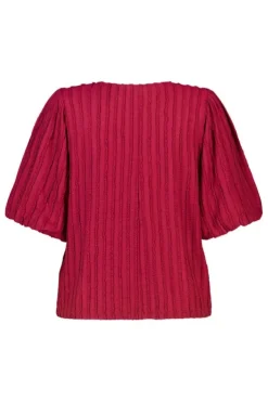 Top met ballonmouwen