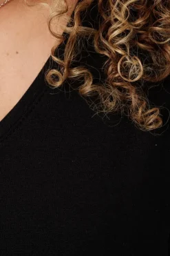 Top met lange mouwen en v-hals