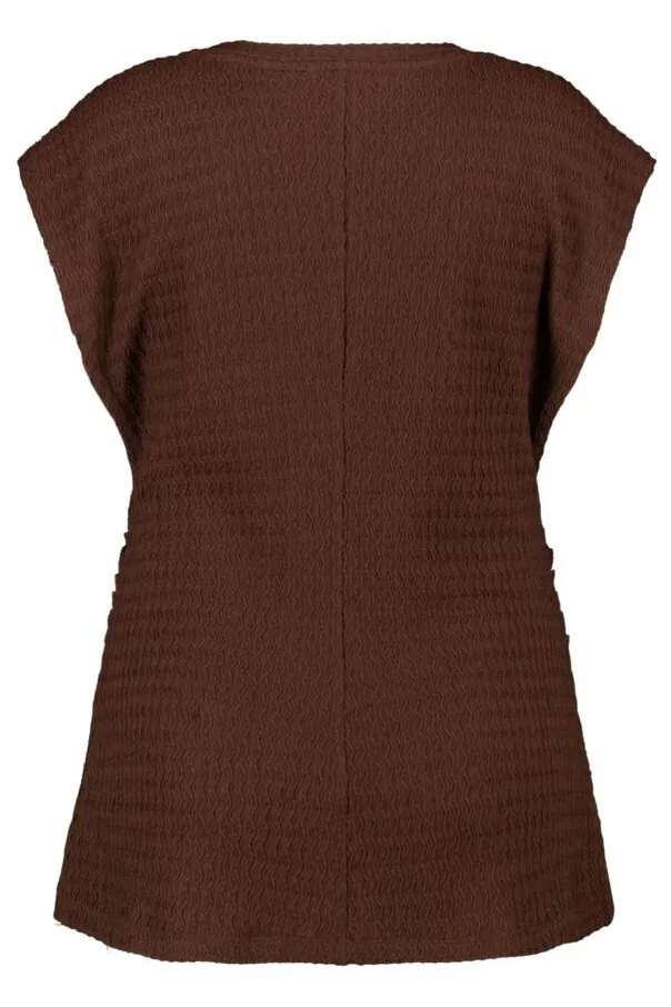 Top met plooien