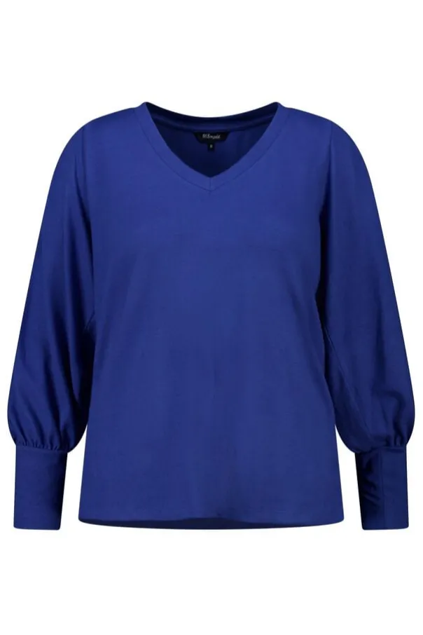Top met pofmouwen