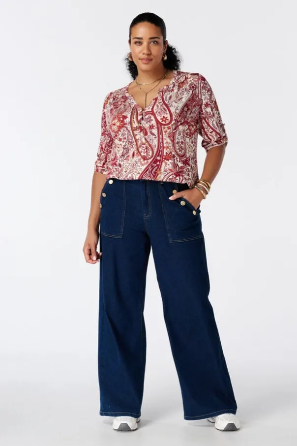 Top met print