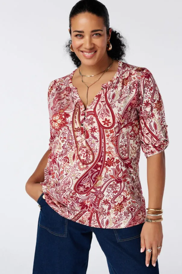 Top met print