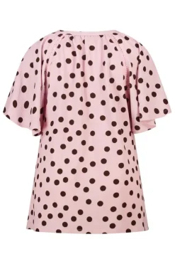 Top met print en v-hals