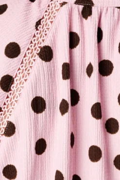 Top met print en v-hals