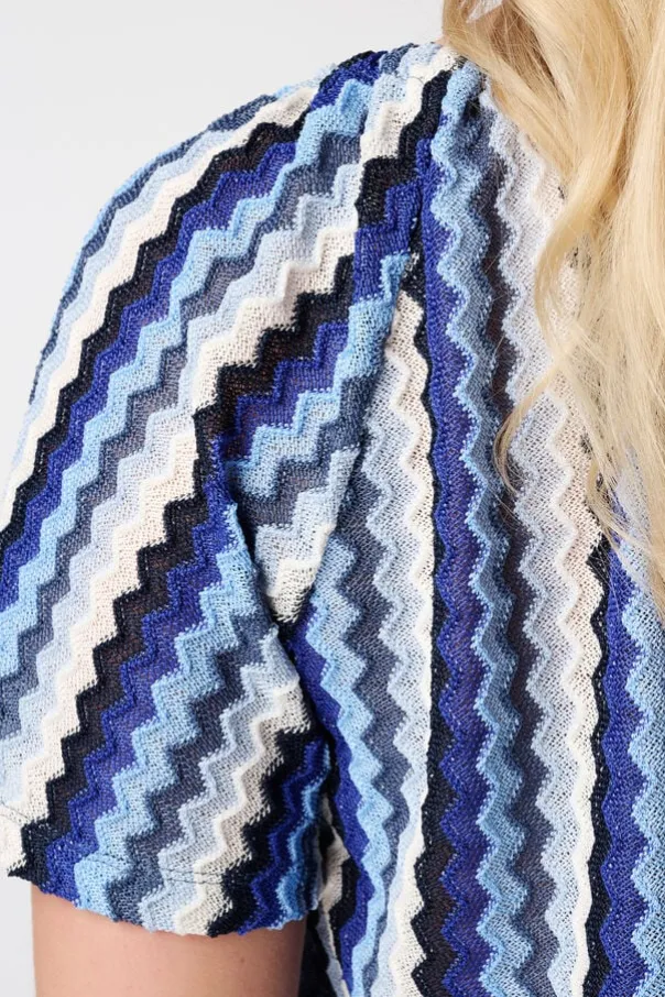 Top met zigzag print