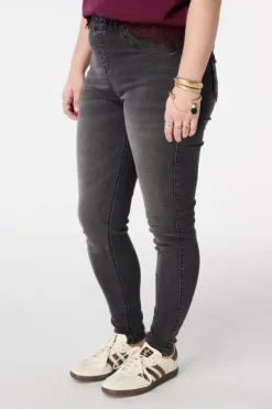 Tregging met denim look