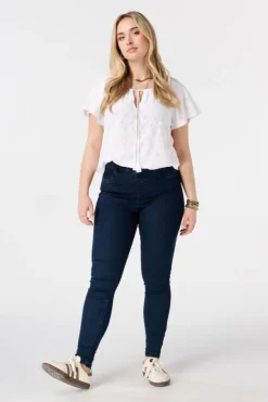 Tregging met denim look