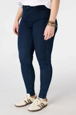 Tregging met denim look