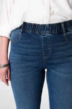 Tregging met denim look