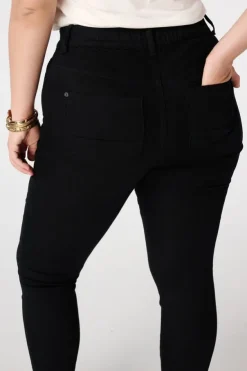 Tregging met denim look