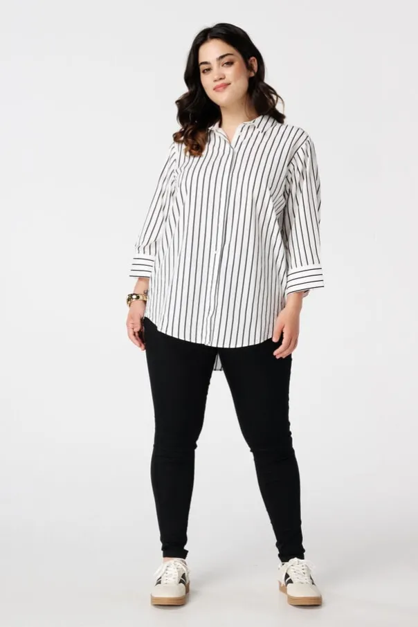 Tregging met denim look