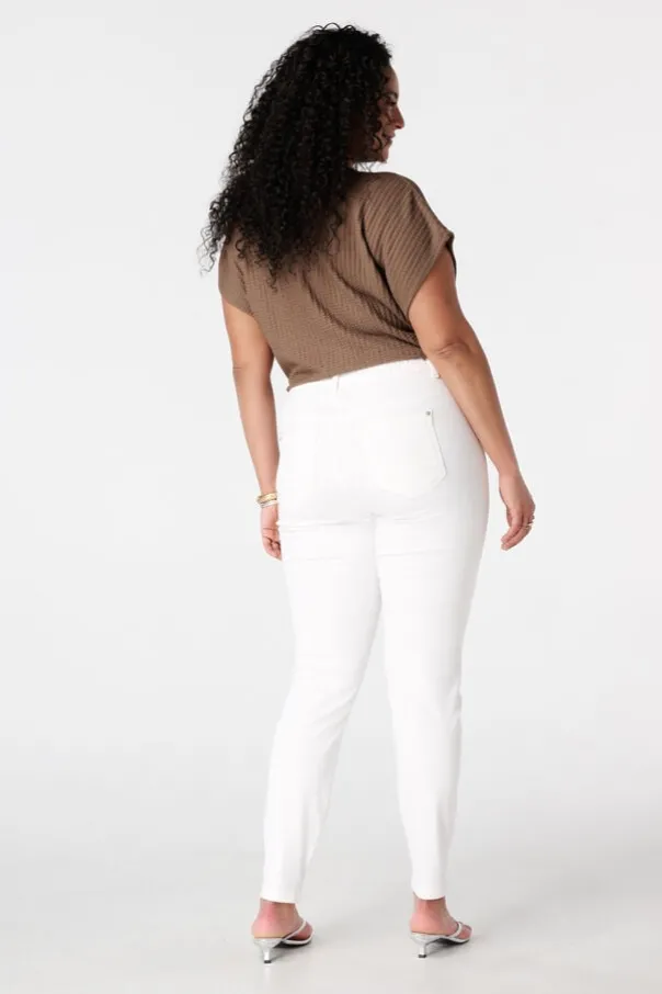 Tregging met denim look