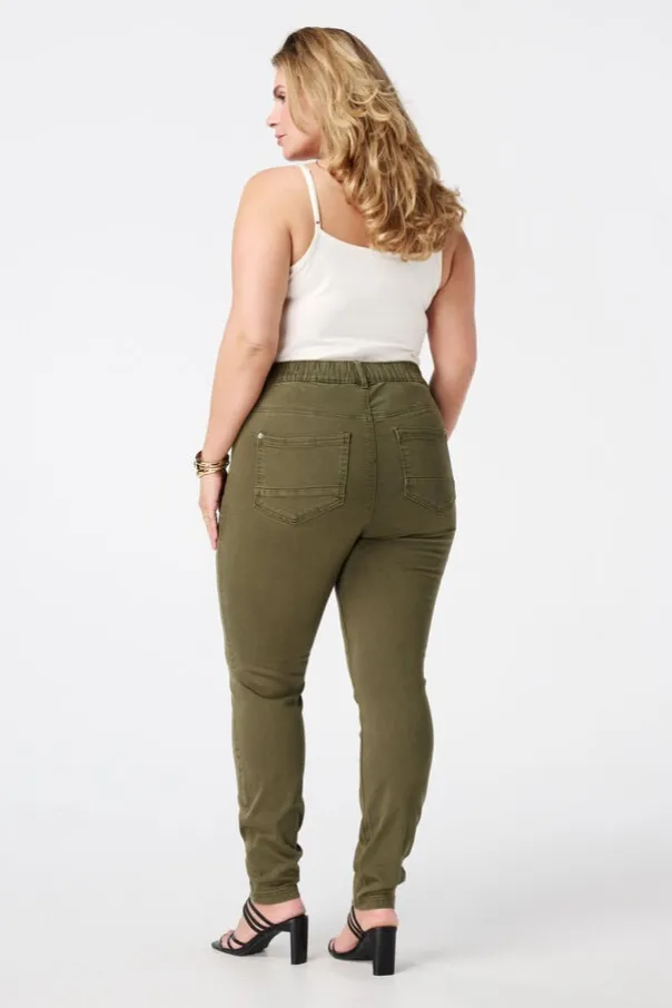 Tregging met denim look