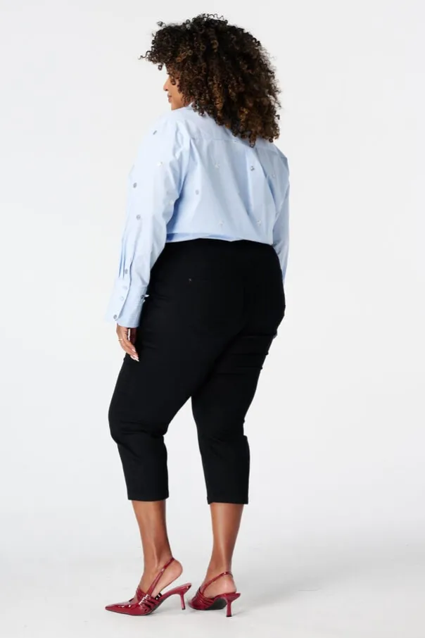 Tregging met denim look
