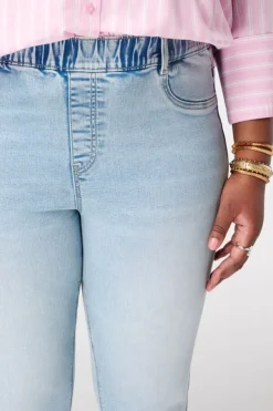Tregging met denim look