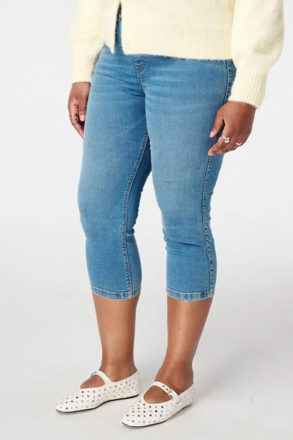 Tregging met denim look