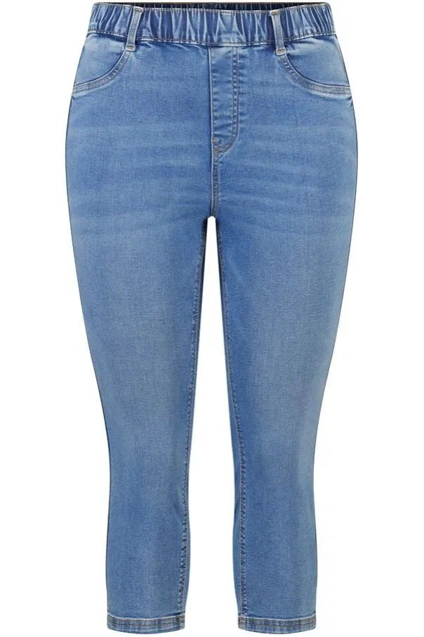 Tregging met denim look
