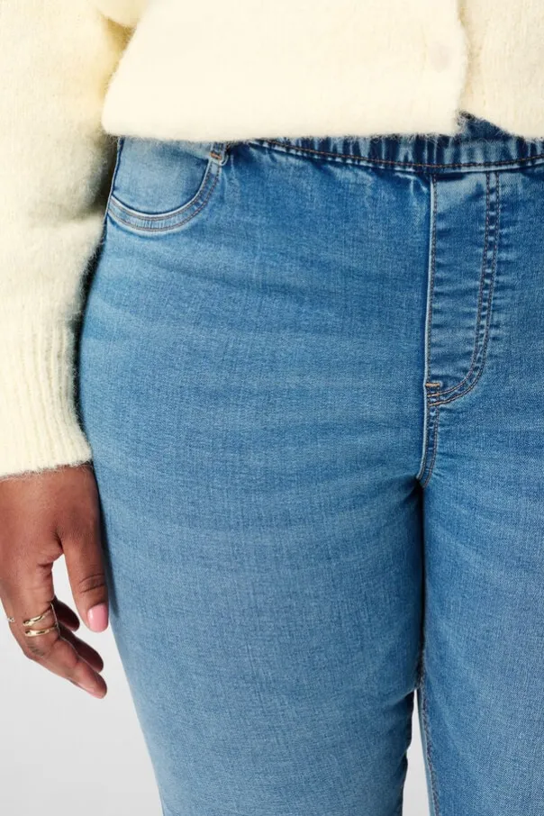 Tregging met denim look