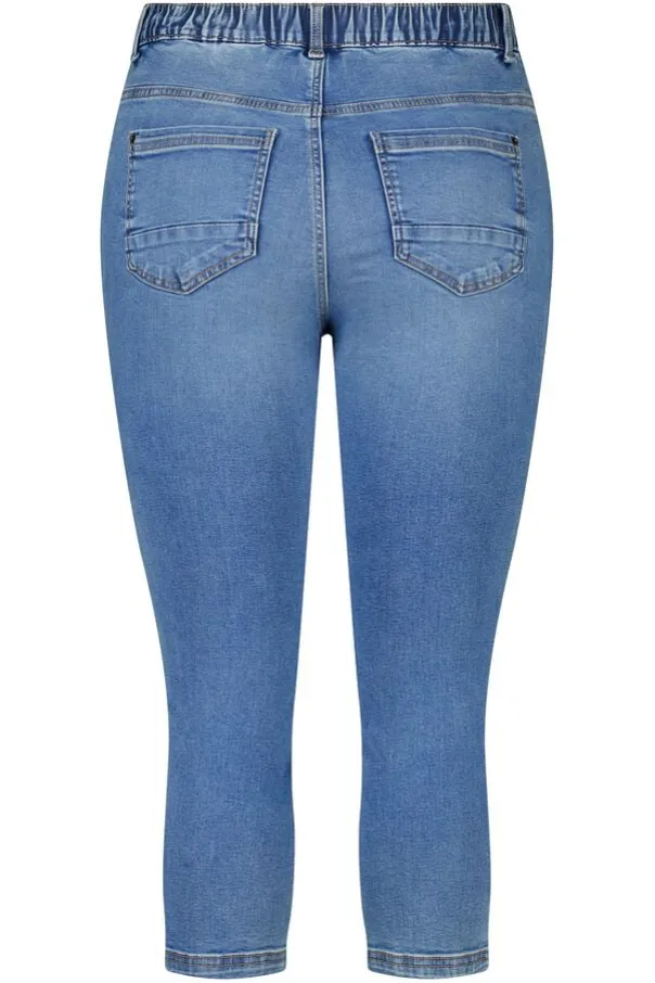 Tregging met denim look