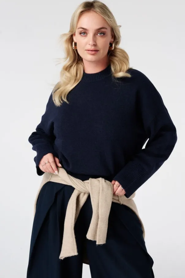 Trui met ronde hals