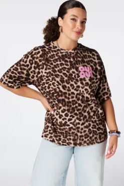 T-shirt met animal print