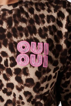 T-shirt met animal print