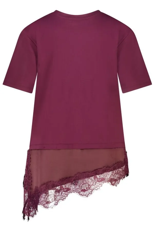 T-shirt met kant