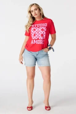 T-shirt met opdruk