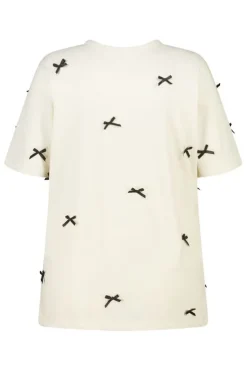 T-shirt met satijnen strikjes