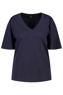 T-shirt met v-hals