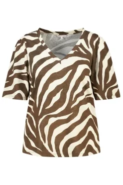 T-shirt met V-hals