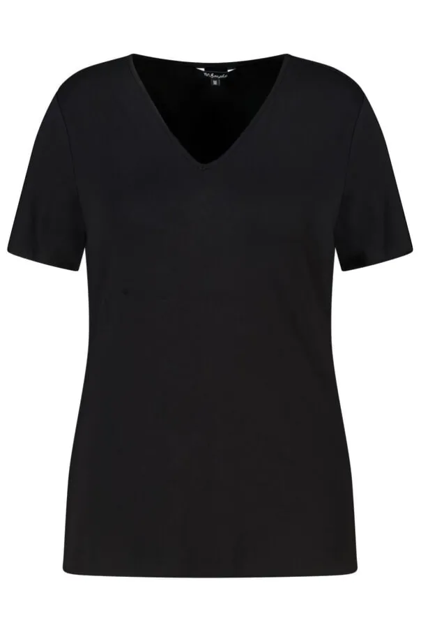 T-shirt met V-hals