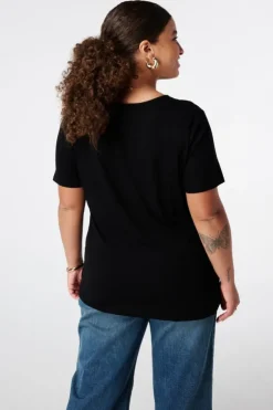 T-shirt met V-hals