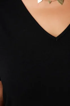 T-shirt met V-hals