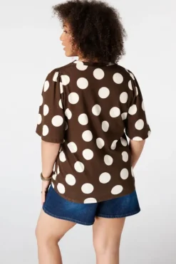 T-shirt met V-hals